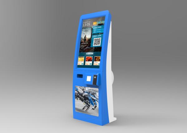 Indoor Self Service Kiosk Dual Touch Screen For Social Insurance Department