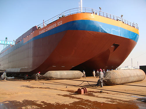 ISO9001 Prefabricated Caisson Ship Launching Airbags 6 Layer