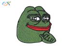 Logo Laughing Pepe LOL Emoji Frog Iron On Patch Embroidered Clothing Accessories