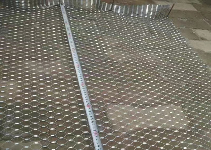 Balustrade Cable Mesh Heavy Duty X Tend 60*60mm Stainless Steel Rope Mesh