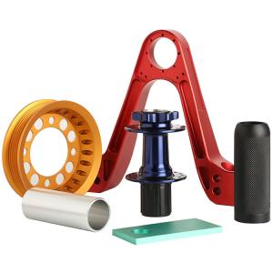 China Broaching Cnc Machining Parts Anodized Titan Aluminum Cutting Bycicle Parts wholesale