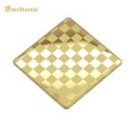 Embossed Gold 201 Stainless Steel Plate 1500mm Width Smooth Surface