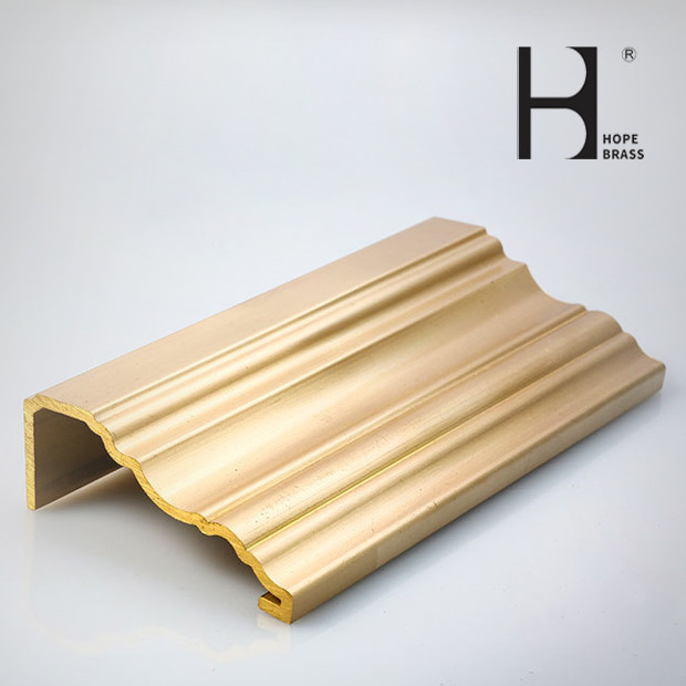 Fast New Style Machanical Part Decorative Copper Material Alloy Profiles Brass Extrusion Profiles Chinese Manufacturer