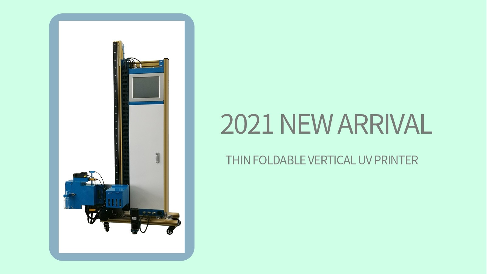 Slim Vertical 1.4m Uv Wall Printer Built In Ipad Computer