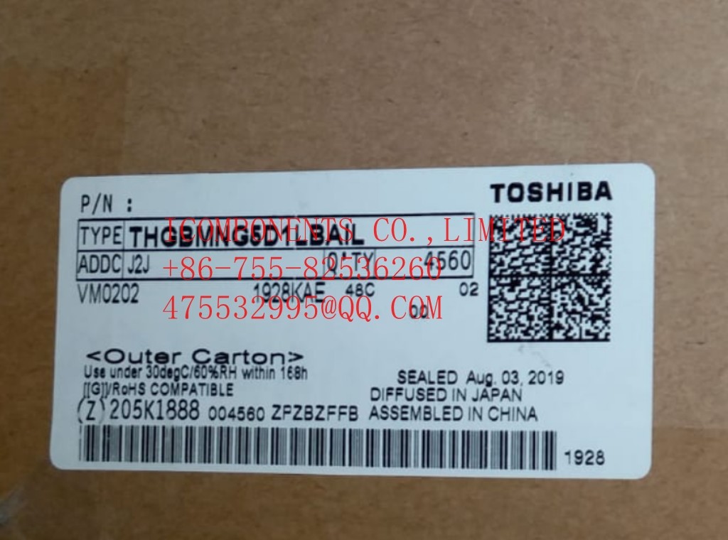 THGBMNG5D1LBAIL KIOXIA NAND Flash Serial e-MMC 32G-bit 153-Pin FBGA Tray