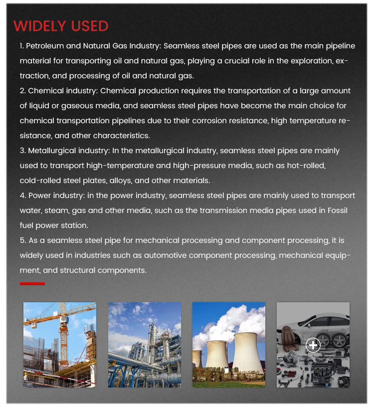 BS Standard Standard BS ASTM A106 A53 Carbon Seamless Steel Pipe with Tolerance ±1%