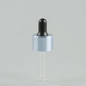 China 24/410 Aluminium Glass Eye Dropper For Essential Oil Dropper 2 Oz wholesale
