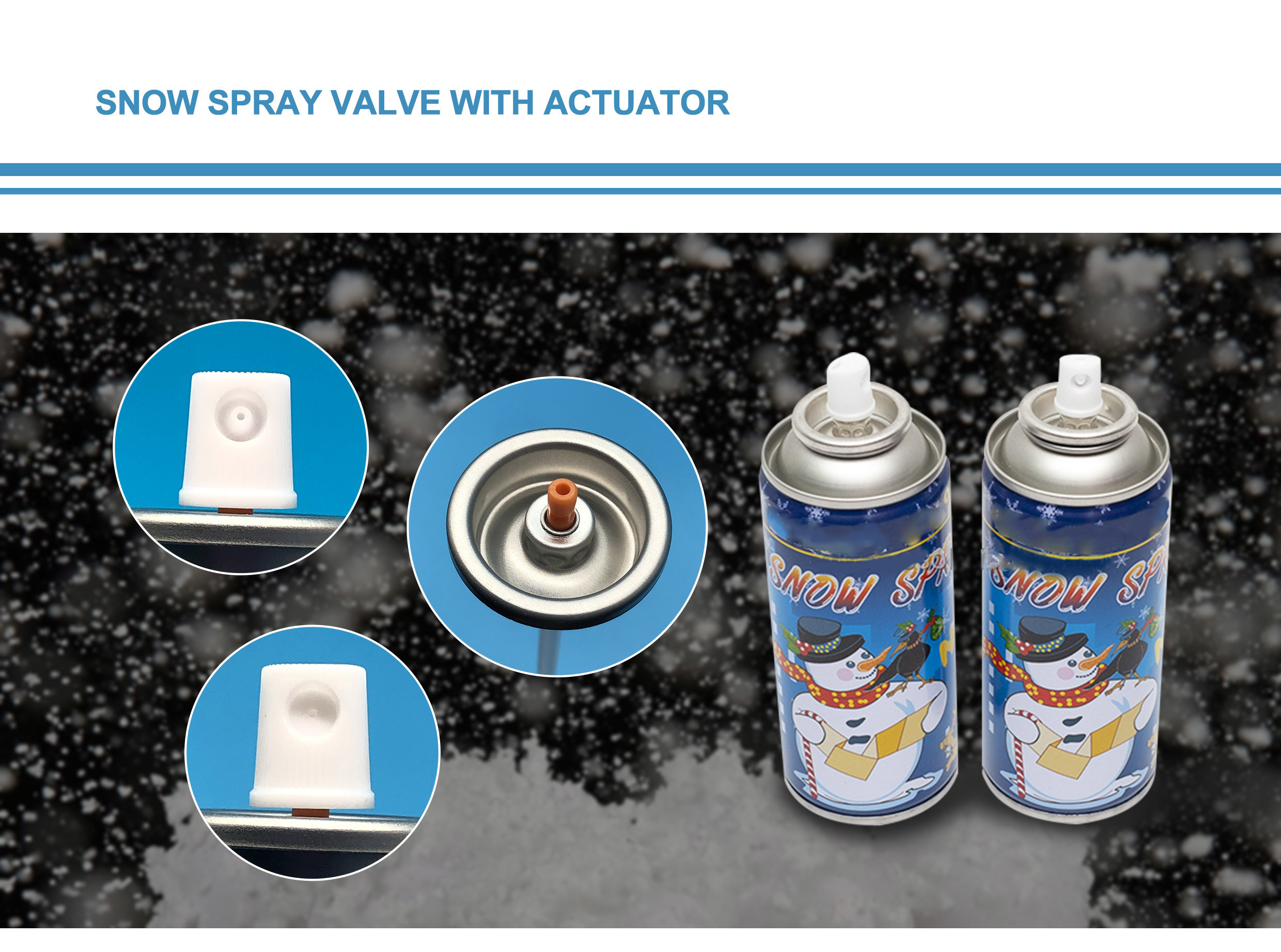 Premium Christmas Snow Spray Valve - Festive Fun, Accurate Spray Specification