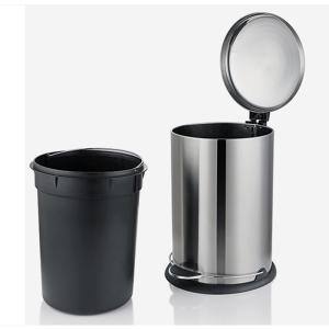 China Anti Fingerprint 30L Stainless Steel Trash Can wholesale