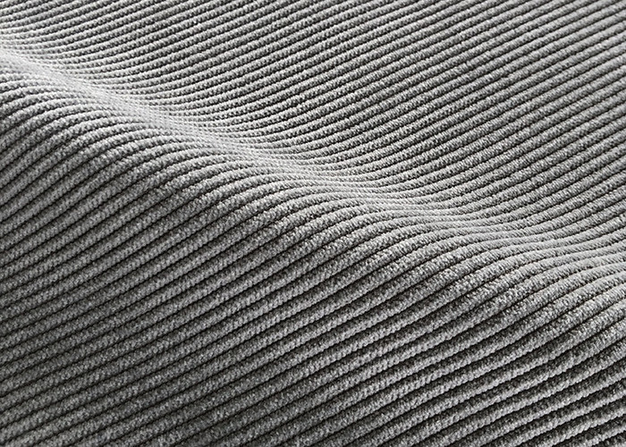 Warp Knitted Sofa Velvet Fabric 300GSM With Plastic Stripe Back