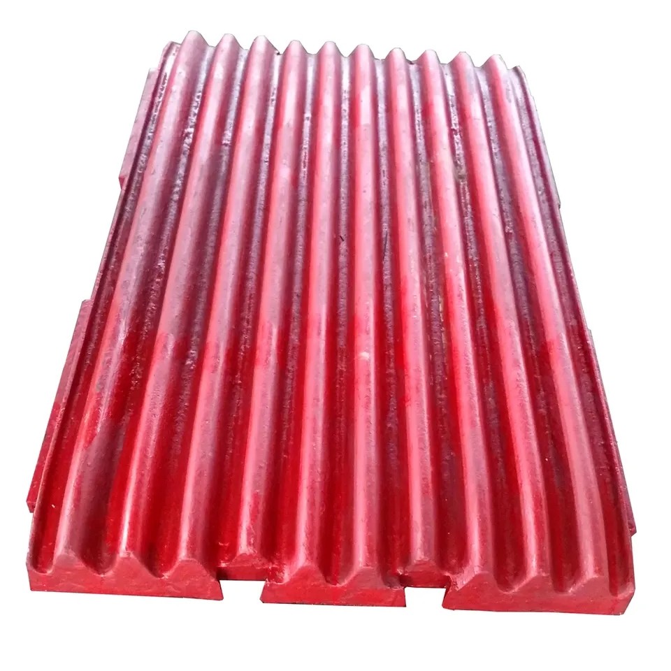 High Manganese Steel Crusher Spare Parts Jaw Plate For Longer Lifespan