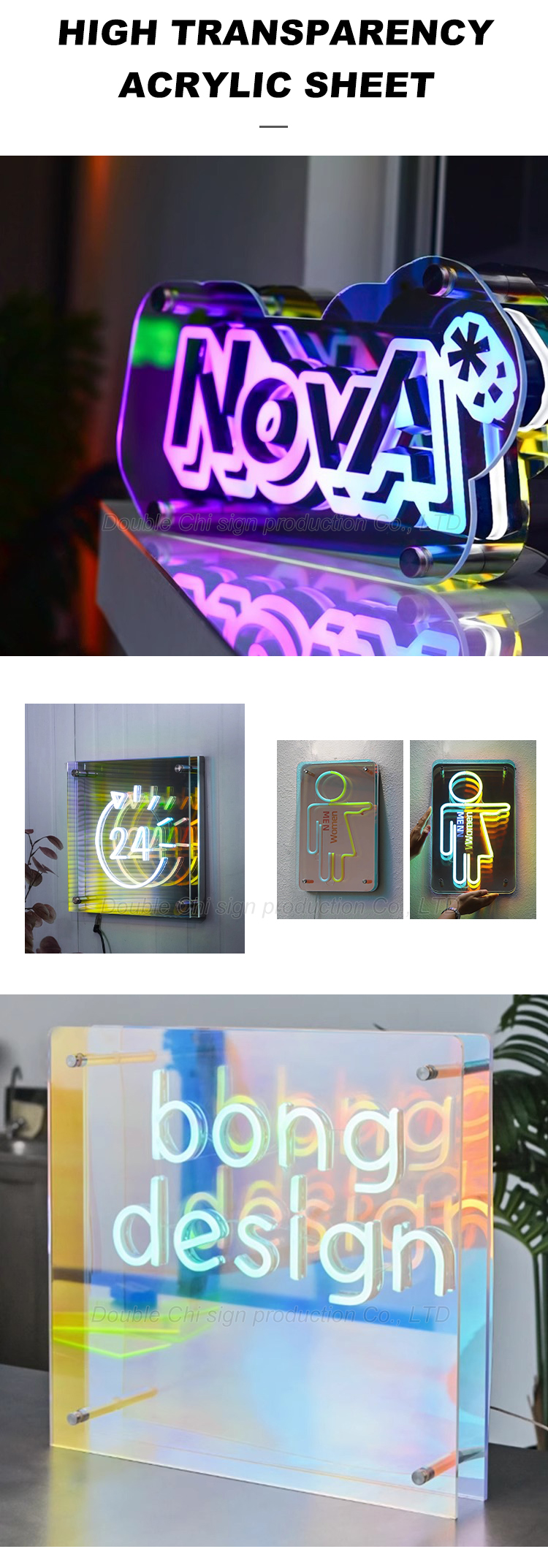 Mini Luminous Character 3D Billboards Infinity Mirror LED Letters with Wireless Channel