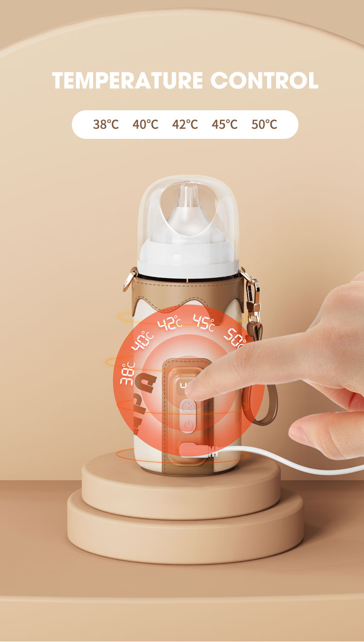 9v Portable USB Charging Digital Bottle Warmer electric Baby Milk Sleeve Cover 18w