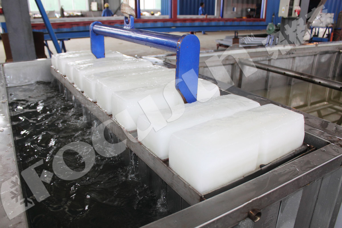 Energy-saving Stainless Steel Brine System Block Ice Machine with R404a Refrigerant