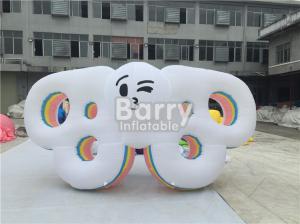 China PVC Tarpaulin Inflatable Cartoon Characters , Digital Printing Blow Up Butterfly Wing Model With LED Light wholesale