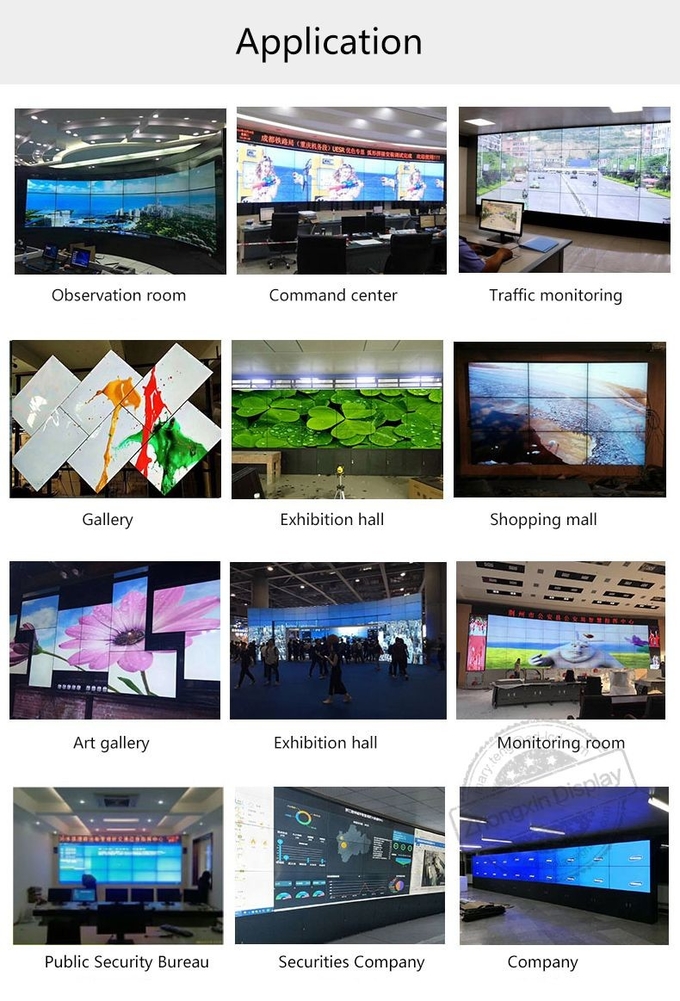 55 Inch Samsung 3.5mm Bezel Video Wall LCD Panel for High Definition Display