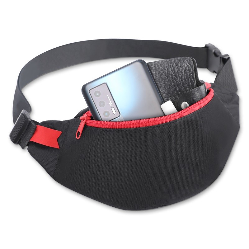 420d Nylon Waist Pouch Bag Phone Practical For Men Women Sport 26X8X12.5"