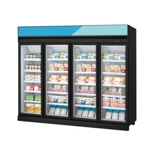 China Customize Supermarket Meat Showcase Display Vertical Freezer wholesale
