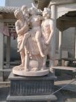 Family marble sculpture