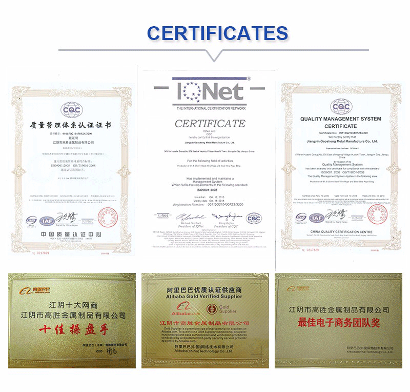 Plastic Covered PVC Coated Stainless Steel Wire Rope 1mm-10mm Diameter