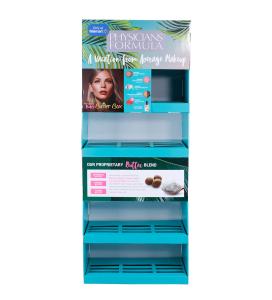 China Makeup Stable Printed Cardboard Box Display Stands Multipurpose cosmetic makeup display rack wholesale