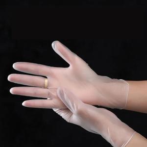 China Hospital Disposable Protective Gloves , Disposable Powder Free Vinyl PVC Gloves wholesale