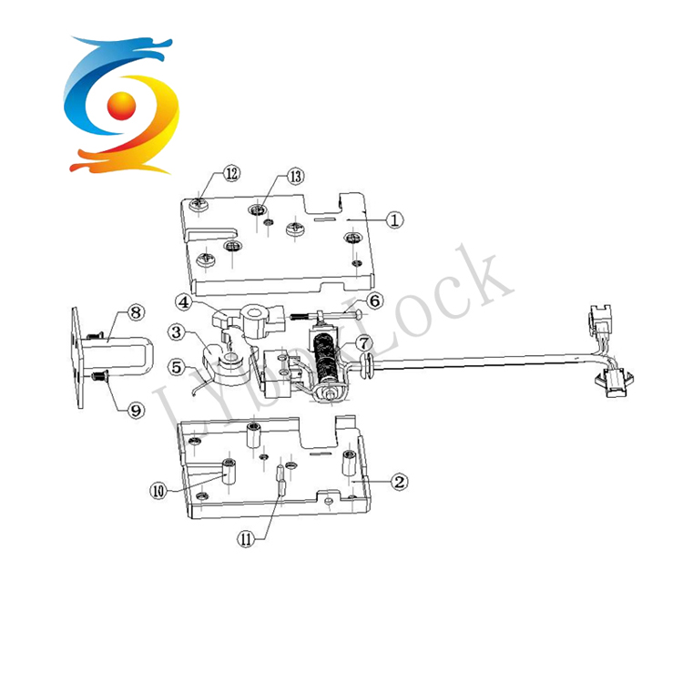 Parcel Locker Electric Magnetic Solenoid Lock Intelligent Shockproof