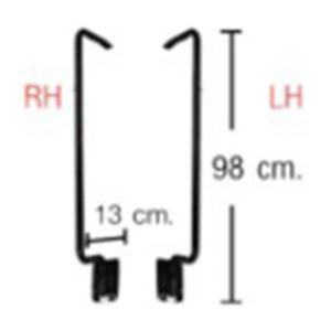China Chrome Mirror Arm Narrow For ISUZU NPR 150 NQR 175 NMR 130 NLR 130 Truck Spare Body Parts wholesale