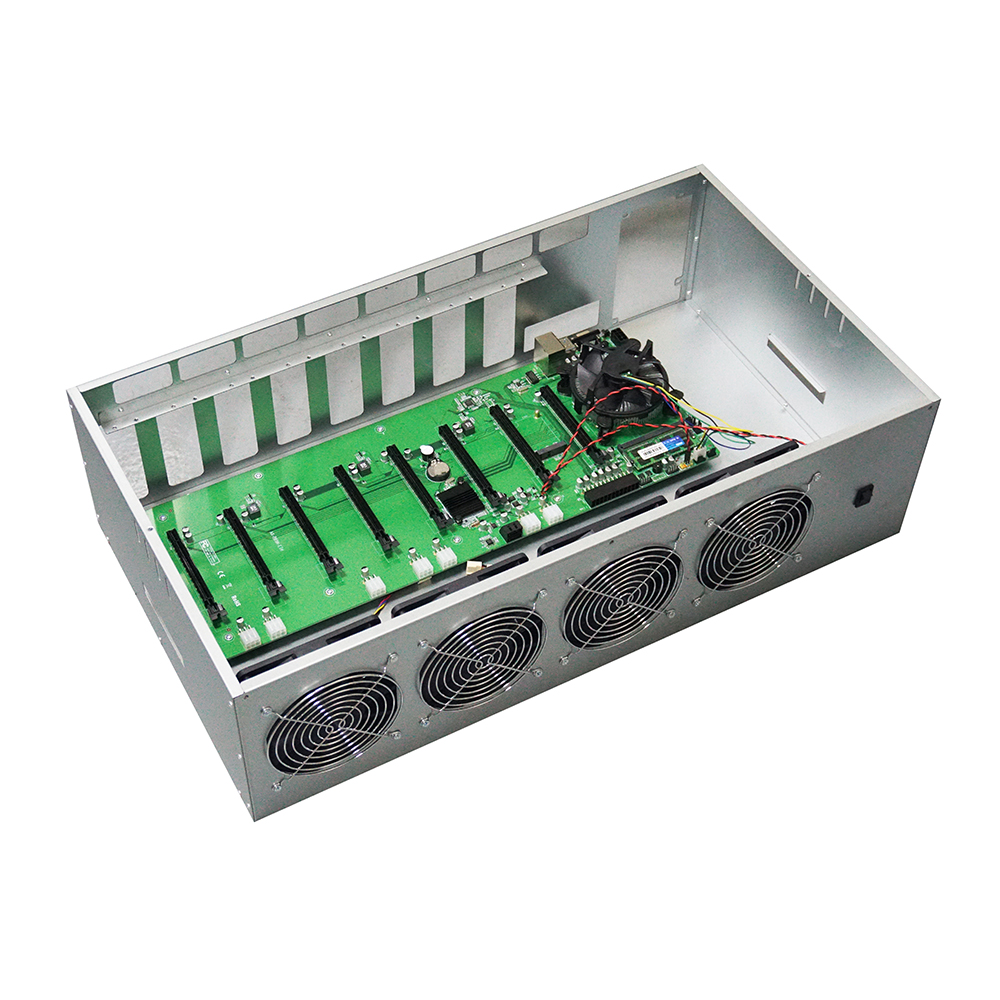ETH Ethereum Machine Motherboard 580 8gb gpu graphic card Rig Case Box 8 GPU Case Bitcoin Case