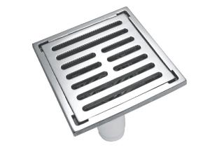 China 304 Stainless Steel Floor Drain Bathroom /Restroom L Style Floor Drain Square Design wholesale