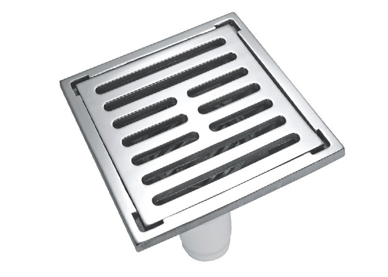 304 Stainless Steel Floor Drain Bathroom /Restroom L Style Floor Drain Square Design