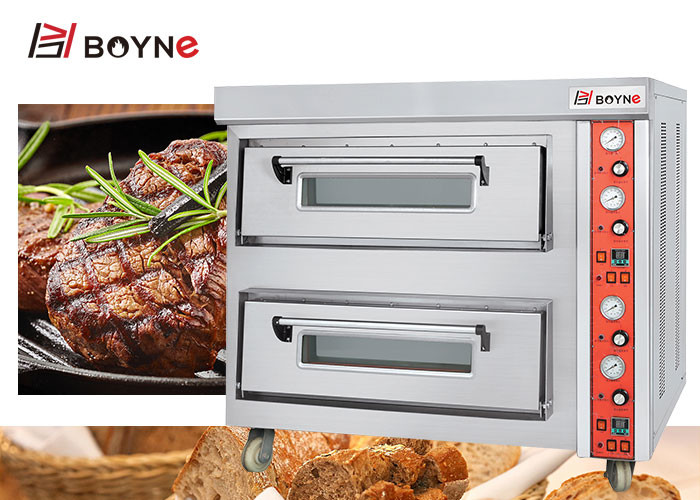 Gas Pizza Oven With Fast Heating Temperature Controlled Apply To Commerical Kitchen