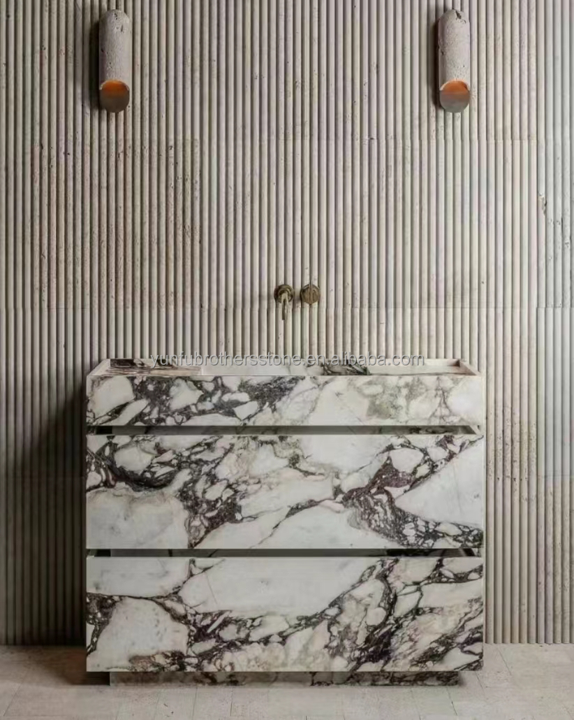 Modern Calacatta Viola White Marble with Purple Vein Slabs Elevate Your Dining Room Table Set Kitchen Countertop Bathroom Staircases