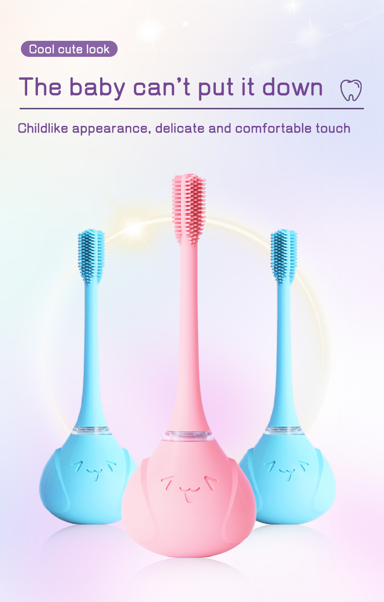 USB-Charged Ultrasonic Sonic Electric Toothbrush For 3-15-Year-Old Kids