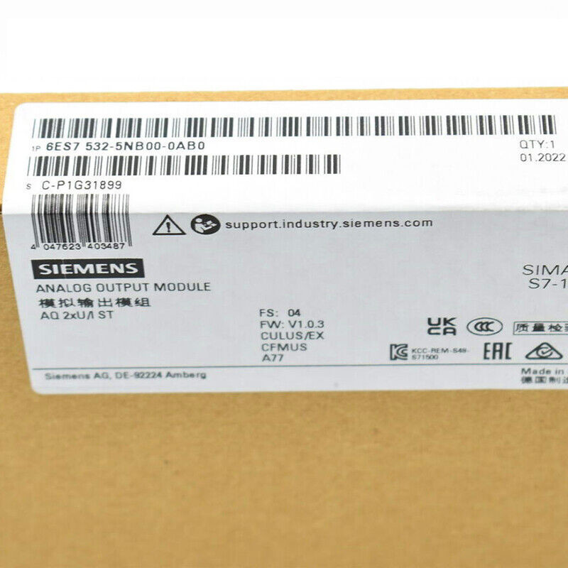 SIEMENS PLC SIMATIC S7-1500 AQ 2XU/I ST 6ES7532-5NB00-0AB0 SHUTDOWN OF LOAD GROUPS UP TO SIL