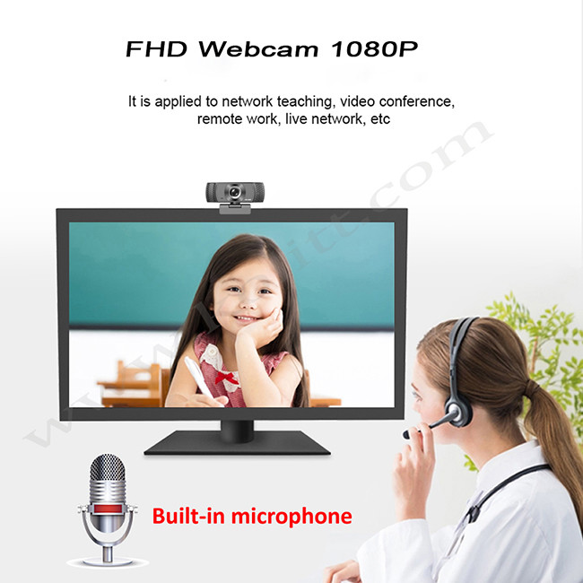 120 Degree Wide Angle Web Camera , 1080P 60FPS Streaming Camera