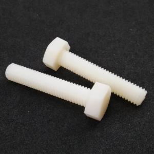 China PA66 Plastic Nylon Hex Head Bolts M6 Standard DIN 933 Fastener wholesale