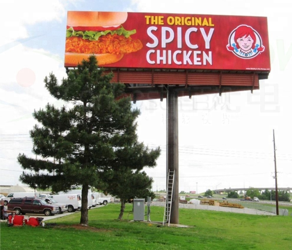 6m Pixel 5500nit 1R1G1B Fixed Advertising Led Display