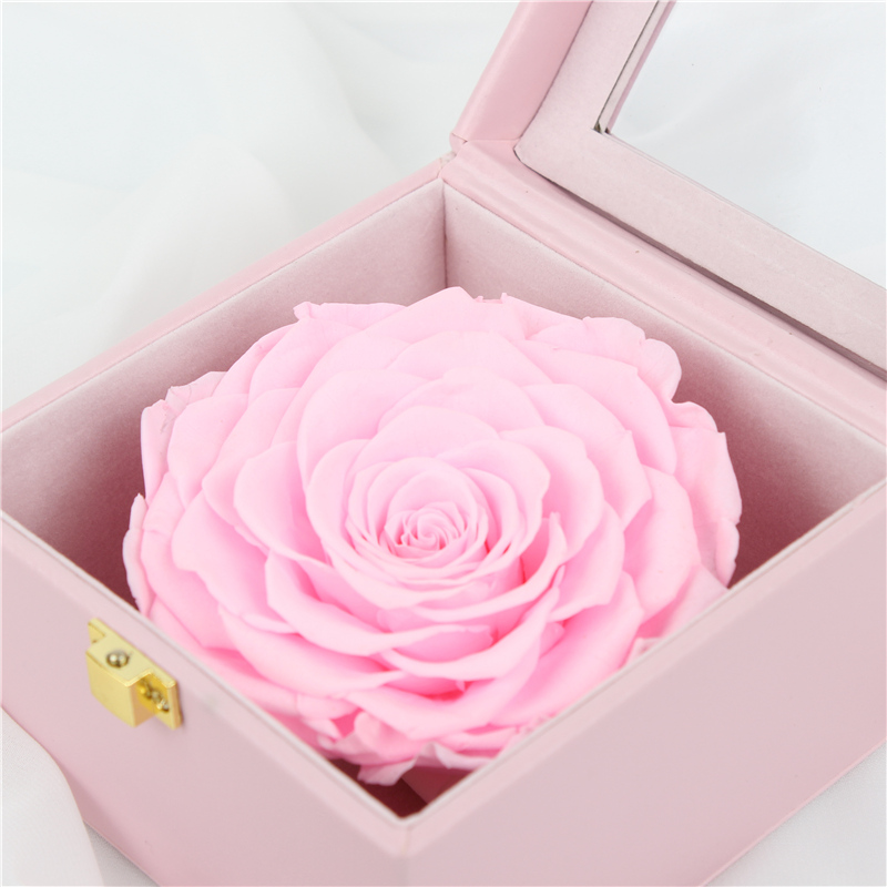 7-8CM Red Preserved Rose Gift Box For Celebration / Gift / Occasion
