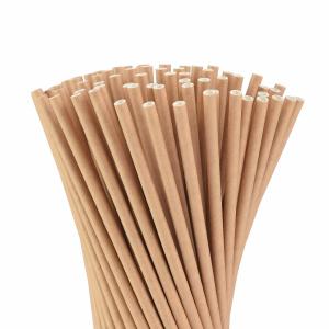 China Dye Free Kraft Paper Straws Biodegradable Eco Friendly Paper Drinking Straws wholesale