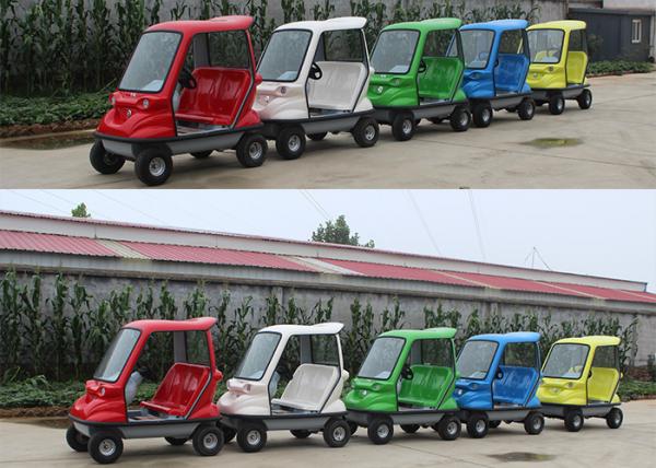 Stable Electric Sightseeing Vehicle With 350W Brushless DC Motor Drum Brake