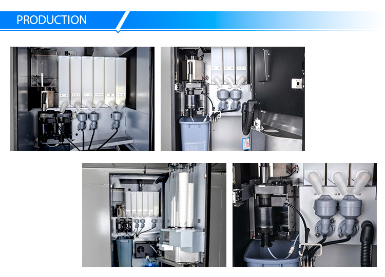 MDB Protocol Cappuccino Espresso Tea Coffee Vending Machine H 700mm
