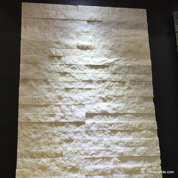 Natural Stone Marble Mini Stone Panels , Thin Stone Veneer Panels No Toxicity