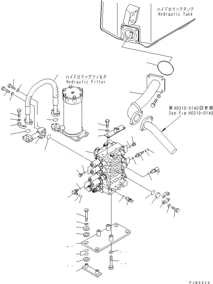 Komatsu D155A-3 D155A-5 control valve 723-64-11200 7236411200