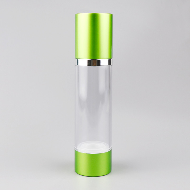 ODM 15g 30g 50g Airless Pump Bottles Transparent Essential Oil Bottle