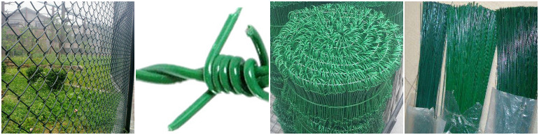RAL 6005 Galvanised PVC Coated Iron Wire Binding 4.5mm