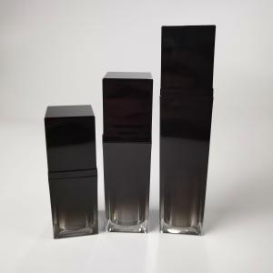China Eco Friendly Acrylic Square Cosmetic 30ml 50ml Lotion Pump Bottle 30g 50g Cream Container wholesale