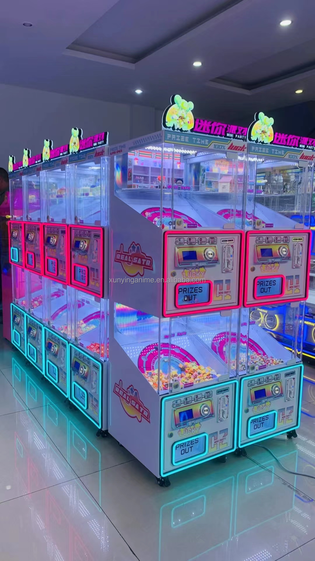 ODM Arcade Toy Crane Claw Machine Grabber Prize Gift Game EU/US/UK/AU Plug