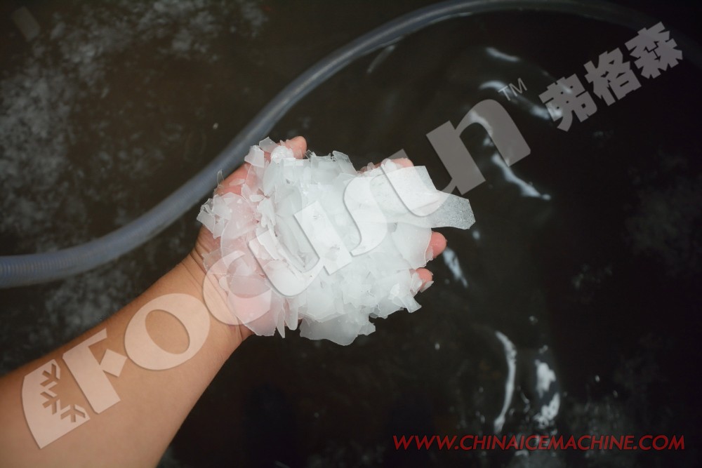 3 Ton Flake Ice Machine for Seawater 1.5mm-2.5mm Ice Size 16KW Voltage Small Capacity