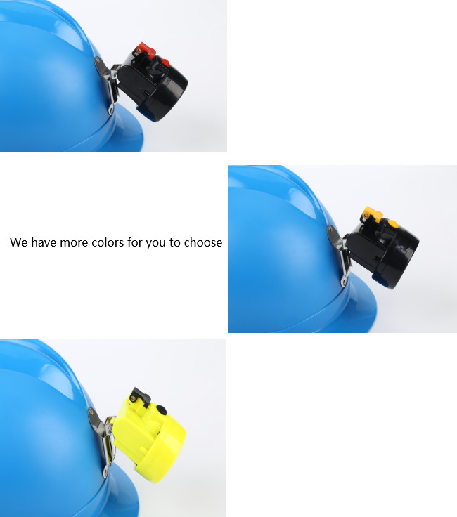 Rechargeable Lithium Ion LED Miner Head Light 3 Color Coal Miners Headlamp